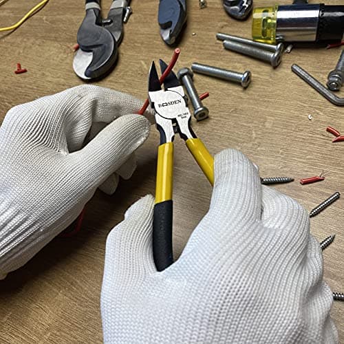 BOOSDEN 5 inch Flush Cutter, Dikes Wire Cutter for Crafting Electrical Jewelry Making, Ultra Sharp Wire Clippers 5