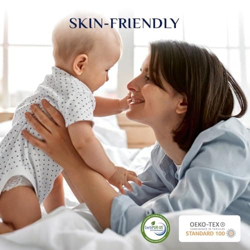 Belffin Queen Size Dual Layer 4 Inch Thick Memory Foam Mattress Topper, 3 Inch Gel Memory Foam for Pain Relief Support Plus 1 Inch Cooling Pillow Top Mattress Pad Cover Odor-Free, White 5