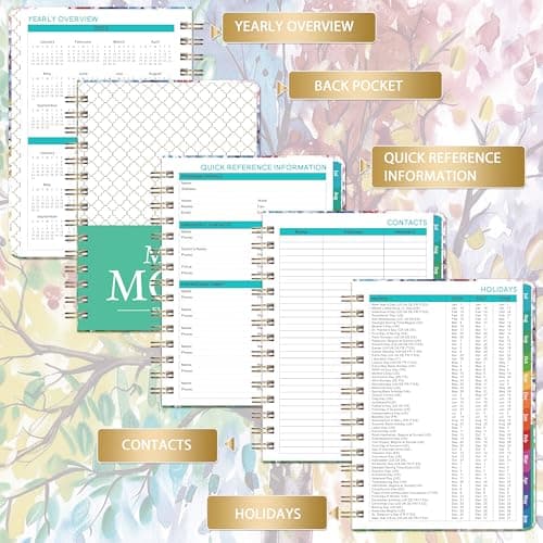 Planner 2026-2027 - 2026-2027 Planner Weekly and Monthly, July 2026 - June 2027, 6.4"x 8.5", with Elastic Closure, Inner Pocket, Coated Tabs 5