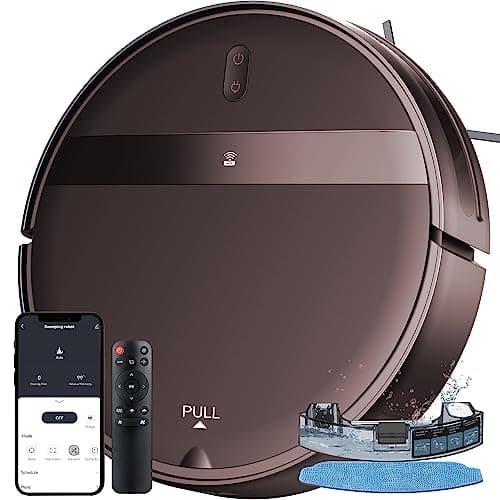 Kilgone Robot Vacuum and Mop Combo, 2600mAh Long Battery Life,Auto Recharge,2300Pa Strong Suction, Anti-Tangle, Low Noise Operation, Ideal for Pet Hair, Floors, Carpets, and Hair Cleaning