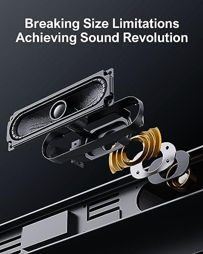 ULTIMEA Sound Bars for Smart TV with Dolby Atmos, 3D Surround Sound System for TV Speakers, 2.1 Soundbar for TV with Subwoofer, Bass Boost, Peak Power 190W, HDMI eARC, Nova S50, 2024 Upgrade 6