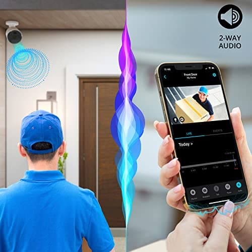 Night Owl Wi-Fi IP 4K HD Indoor/Outdoor Dual Spotlight Camera with 2-Way Audio, Preset Voice Alerts & Built-in Camera Siren, B09LRKTQKT 6