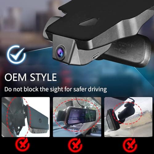 Mangoal Front 4K & Rear 1080P Dash Cam Custom fit for Toyota Tacoma 2018 2019 2020 2021 2022 2023(Model A), Limited TRD Sport Off-Road Pro SR5 SR, Integrated OEM Look,App&WiFi,128GB Card 7