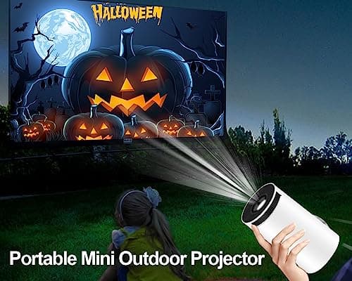 Magcubic Mini Portable Projector - 4K & 1080P Support, WiFi6 & Bluetooth 5.4, Auto Horizontal Correction, 180 Rotatable, Outdoor Movie Compatible with Phone 6