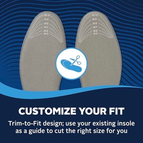 Airplus Memory Comfort Shoe Insoles With Memory Foam for Pressure Relief, Ideal For Men and Women 7