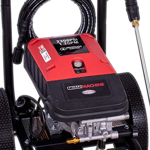Simpson Cleaning 2300 PSI Electric Pressure Washer, 1.2 GPM Power Washer for Residential Use, 25-Foot Flexible Hose, Clean Machine, 49-State (61016) 10