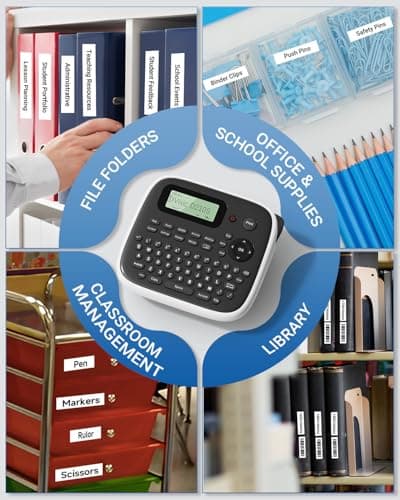 Vixic Label Maker Waterproof-Labels, Label Maker Machine with Tapes, D210S Portable Label Makers with Keyboard Powered by Type-C, Handheld Labeler Machine for School Office Organization 8