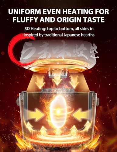 TOSHIBA OriginTaste Rice Cooker 10-Cup Uncooked, Fuzzy Logic, 15-in-1 Functions, Digital Display, Delay Timer, Keep Warm, Nonstick Inner Pot, White 5