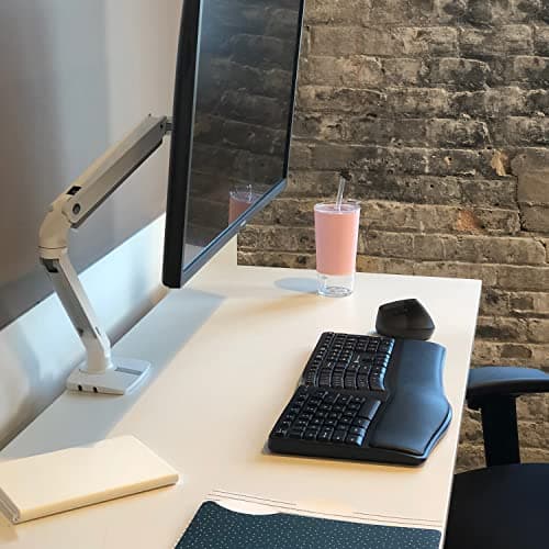 Ergotron – MXV Single Monitor Arm, VESA Desk Mount – for Monitors Up to 34 Inches, 7 to 20 lbs – White 7