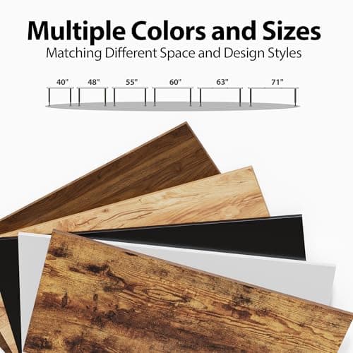 Agilestic Electric Standing Desk, 48 x 24 Inches Height Adjustable Desk, Sit Stand up for Work Office Home, Ergonomic Rising Computer Table with Memory Preset, Rustic Brown 9