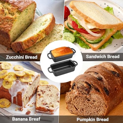 Apatiner 2 in 1 Cast Iron Bread Pan with Lid, Durable Loaf Pans for Baking Homemade Sourdough and Meatloaf, Bread Oven Cast Iron Cookware, Bread Loaf Pan, Sourdough Baking Pan 6