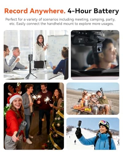 Vantrue E360 ACE 3 Channel WiFi Dash Cam, Dual STARVIS 2, 2.7K Front Rear Inside Dashcam, Handheld Action Camera, HDR, IR Night Vision, Voice Control, GPS, 24/7 Parking Mode, Support LTE & 1TB Max 5