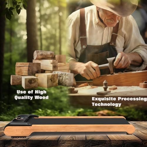 Walking Pad, High Grade Wood Under Desk Treadmill 300LBS Capacity, Max 2.5 HP Electric Treadmill for Home Office Installation-Free with Remote Control LED Display High 6