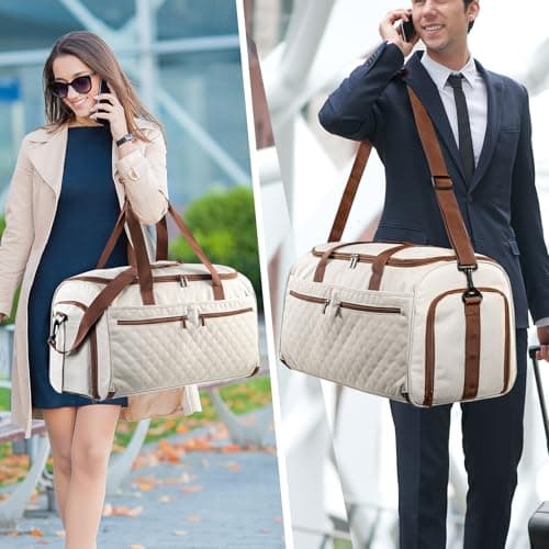 ELCUPA 2in1 Garment Bags for Hanging Clothes - Suit Duffle Bag for Travel - Large Personal Item Travel Bag for Men Women, Convertible Carry On Bags for Dance Dress, Weekender Bag Luggage Bag 7