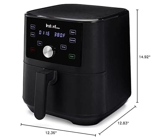 Instant Pot Vortex 6QT XL Air Fryer, 4-in-1 Functions that Crisps, Roasts, Reheats, Bakes for Quick Easy Meals, 100+ In-App Recipes, is Dishwasher-Safe, from the Makers of Instant Pot, Black 10