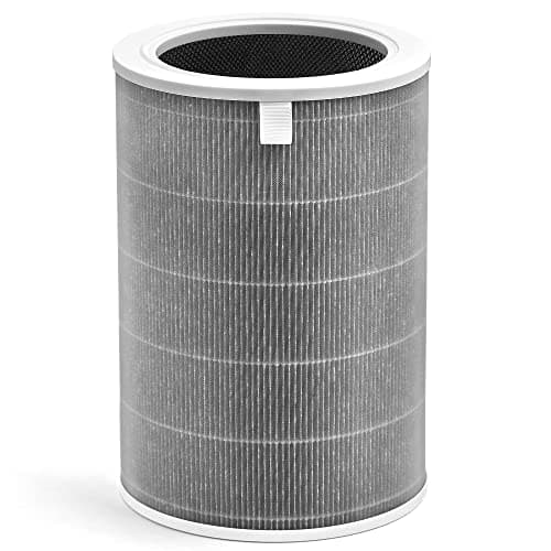 Zouhwaso Mi Air Filter Replacement M8R-FLH Compatible with Xiaomi Mi 1, Mi 2 2S 2C 2H, Mi 3 3C 3H, Mi Pro Air Filter, 3-Layer Filtration with H13 True HEPA Pre-Filter and Activated Carbon, Pack of 1
