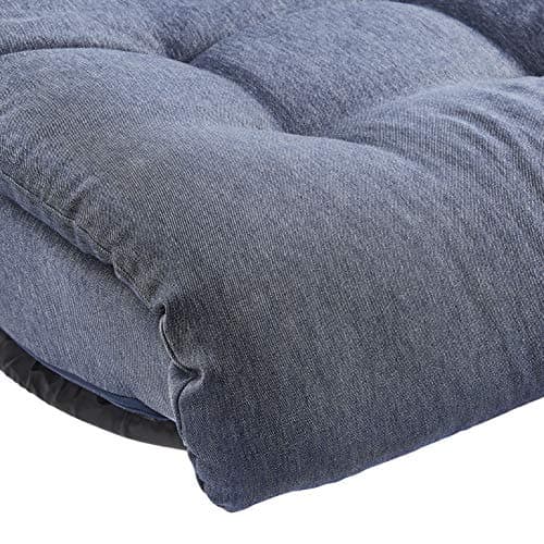 Amazon Basics Swivel Foam Lounge Chair with Headrest, Adjustable Backrest, Floor-Compatible, Foldable, Gaming, 26.3"D x 23.5"W x 13.7"H, Denim Blue 6