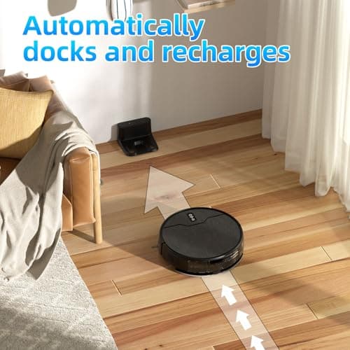 betboyles Robot Vacuum and Mop Combo, Robot Vacuum Cleaner, 6 Cleaning Modes, Large Capacity Water Tank Dustbin, Self-Charging, WiFi/App/Alexa, Ideal for Hard Floor, Carpet, Pet Hair 7
