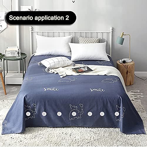 Lesnow Bedskirt Pins,Spiral Push Pins,Clear Heads Twist Pins,50pcs(0.75inch) Upholstery Tacks, Headliner Pins for Slipcovers and Bed Skirts (50PCS) 7