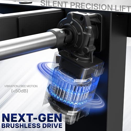 VIVO Electric 63 x 32 in Standing Desk, Touch Screen Adjustment, 220 lb Frame Support, 2E Series, Reclaimed Wood Top Black Frame, DESK-KIT-2EBP 4