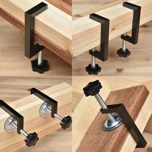 Tptodol G clamps for woodworking, C-Clamp For Wood Plastic Cutting Drilling Reversed C-Clips 10-57mm For Workpiece Fixing Hand Tool Parts (4) 5