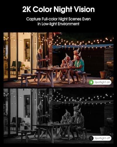 ANRAN Solar Security Cameras Wireless Outdoor with Light,2K Porch Floodlight Camera with Color Night Vision & AI Motion Detection,2-Way Talk Spotlight Siren Alarm,Compatible with Alexa,2PCS 5