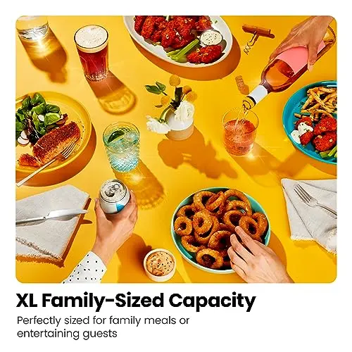 Chefman Air Fryer Toaster Oven Combo, 7-in-1, Convection Oven Countertop Extra Large 19 Quart Oven Air Fryer, Cook a 10-Inch Pizza, 4 Slice Toaster, Integrated Timer, Auto-Shutoff, Stainless Steel 5