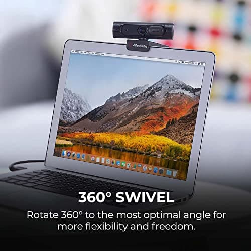 AVerMedia PW315 TAA/NDAA Compliant 1080p 60fps Webcam – Wide-Angle USB Camera with Dual Mics & AI Auto Framing, Fixed Focus HD Webcam for PC/Mac, Zoom, Teams, Google Meet, Streaming, Content Creation 9