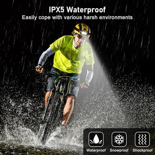 Blukar LED Headlamp Rechargeable,2000L Super Bright Headlight with Motion Sensor -Dimmable Brightness,8 Modes,Spotlight&Floodlight&Red Light Combination,IPX5 Waterproof for Hiking,Camping - 2 Pack 7