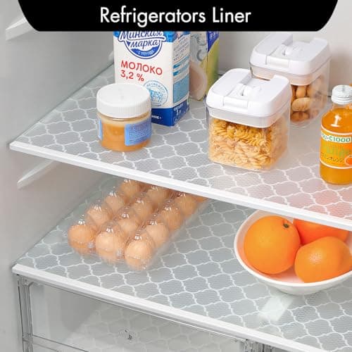 Cooyes Shelf Liner for Kitchen Cabinets – Non-Adhesive Waterproof Drawer Liner – Durable EVA Material Easy-to-Cut Shelf Paper for Refrigerator, Cupboard, Dresser with Modern Pattern (17.7"W x 78.7"L) 8