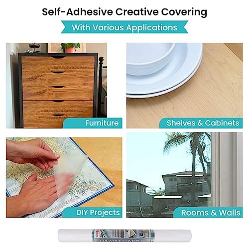 Con-Tact Brand Creative Covering Shelf Liner, 18" x 16', White (Pack of 1) 4