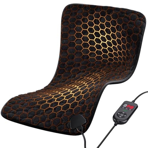 UTK 1Min Fast Heating Pad, 3X Deeper Pain Relief Far Infrared Heating Pad for Back & Cramps, 8 Heat Setting, 4H Auto Off, FSA-HSA Eligible, Adjustable Strap, Machine Washable,Valentine Gifts 12" x 24"