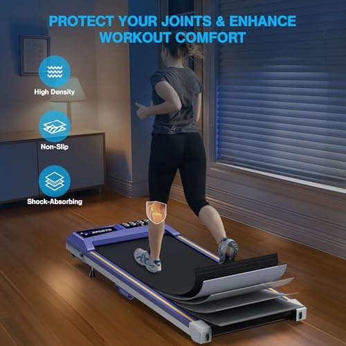 Walking Pad Treadmills, 6% Incline Treadmill for Home, 5% Decline Walking Pad 300lbs Capacity, Desk Treadmill for Office Under Desk Walking Pad for Small Spaces, Works with KINOMAP Apple Health 7