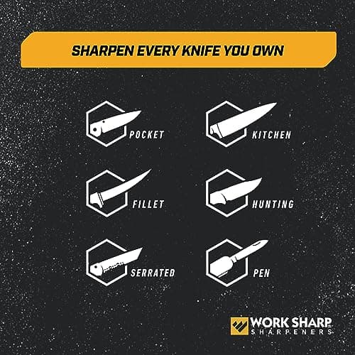Work Sharp Professional Precision Adjust Knife Sharpener - Adjustable Knife Sharpening Kit for Pocket, Hunting, Kitchen, Serrated Knives 5