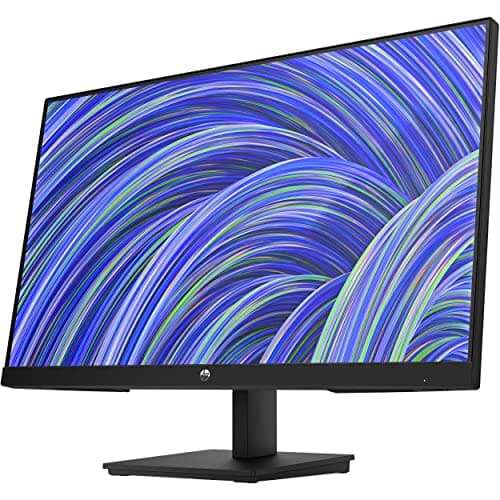 HP V24i 24" 1080P Computer Monitor Bundle with Docztorm Dock, 24" IPS Full HD (1920 x 1080) 75Hz Anti-Glare Display, AMD FreeSync, HDMI, DisplayPort, VESA Mount (100x100 mm), (2025 Latest Model) 4