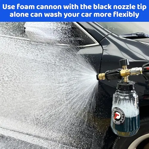 Tool Daily Undercarriage Pressure Washer Attachment 16 Inch, Dual-Function Undercarriage Cleaner with 1-Liter Foam Cannon, Under Car Wash Water Broom with 3 Pieces Extension Wand, 3600 PSI 7