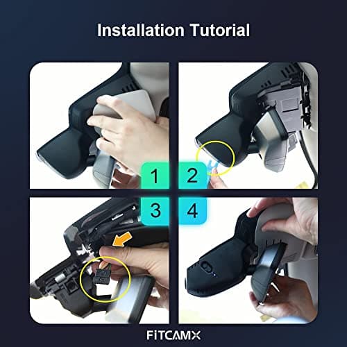 Fitcamx 4K Dash Cam Suitable for BMW X3 X3 M 2018-2024 M40i Sdrive Xdrive30i 30eG01 (HD2-6153), OEM Style, UHD 2160P Video, Built-in WiFi & APP, Loop Recording, G-Sensor, Plug&Play, 64GB Card 6