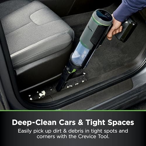 Shark PowerBoost Cordless 2-in-1 Car/Home Handheld PowerVac, Powerful Suction, 40 Minute Runtime, Portable, 3 Cleaning Modes, LED Screen, Furfins Tool, Duster Crevice Tool, Charcoal, BH102 6