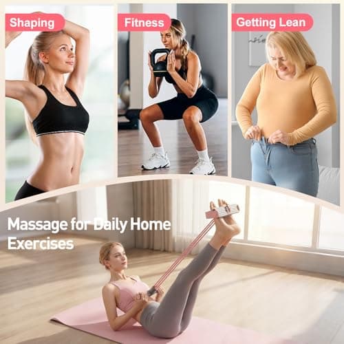 Pedal Resistance Bands with Handles, Multifunction Elastic Yoga Resistance Band, Natural Rubber Foot Pedal Resistance Bands, Stretching Workout Fitness Bands for Abdomen, Waist, Arm, Leg (Purple) 6