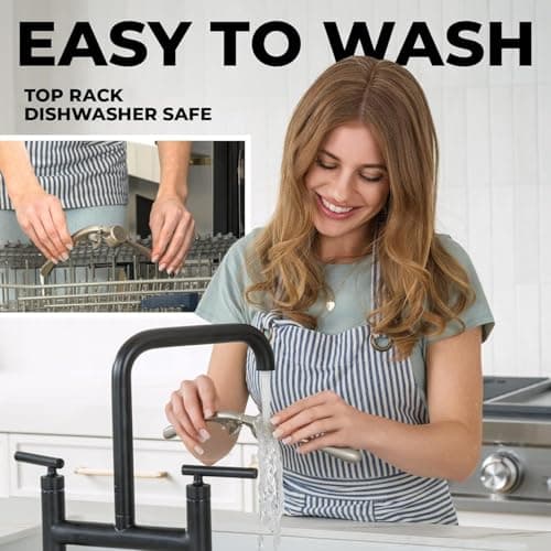 Zulay Kitchen Premium Garlic Press Set - Rust Proof Professional Garlic Mincer Tool - Easy-Squeeze, Easy-Clean with Soft, Ergonomic Handle - Silicone Garlic Peeler & Brush (Silver) 7