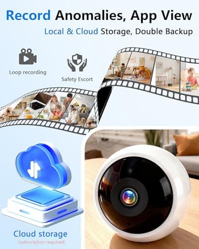 AMTIFO Security Cameras Wireless Outdoor Magnetic: Install-Free Smart Indoor 2K WiFi - Long Battery Life Powered Wireless Cameras for Home Security with AI Motion Detection 8