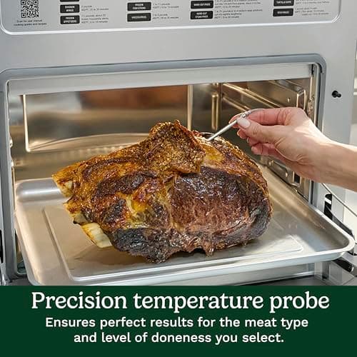 Cuisinart 15-in-1 Extra-Large Digital Air Fryer Oven with 9"x13" 2-in-1 Pan, Air Fry 4 Lbs of Wings, Cook a 13 Lb Turkey or 5+ Lb Chicken, Toast 9 Slices of Bread, and Bake a 13" Pizza, TOA-112 6