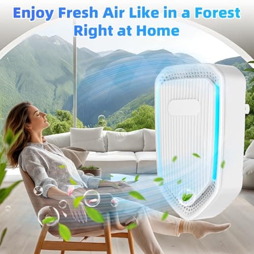 Plug in Air Purifier, Air Ionizer for Home, Quiet Air Freshener for Kitchen, Bedroom, Office, Portable Mini Filterless Mobile Air Cleaner for Pets, Smoke Smell, Dust, Odor (6Pack) 8