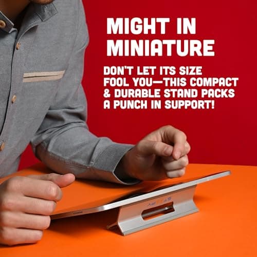 Steepy Portable Laptop Stand for Desk – Adjustable Height, & Portable Laptop Holder – Ergonomic Computer Stand for Cooling & Comfort – Slip-Proof, Sturdy Design – Universal Fit for 13-17 Inch Devices 8