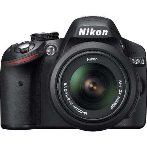 Nikon D3200 24.2 MP CMOS Digital SLR with 18-55mm f/3.5-5.6 Auto Focus-S DX VR NIKKOR Zoom Lens (Black) (OLD MODEL)