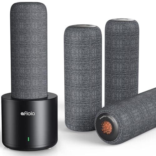 Afloia Rechargeable Cordless Gun Safe Dehumidifier with Heating Base, Mini Quiet Portable Dehumidifier for Spaces Like Room, Bathroom, Closet, Car, RV, Boat, TOPZ 4+1