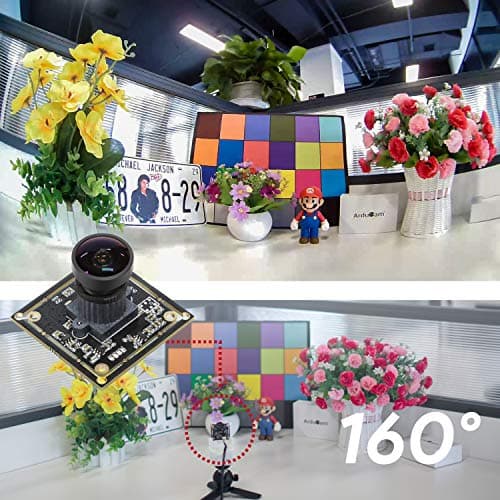 Arducam 1080P Low Light WDR Ultra Wide Angle USB Camera Module for Computer, 2MP CMOS IMX291 160 Degree Fisheye Mini UVC USB2.0 Webcam Board with Microphone, 3.3ft Cable for Windows Linux Mac OS 6