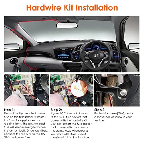 【Bundle: Vantrue N2X Front and Inside Dash Cam + Hardwire Kit】 Dual Dashcam, Infrared Cabin Camera, STARVIS 2, GPS, 24Hrs Parking Mode, Support 1TB, WiFi Dash Cam 9