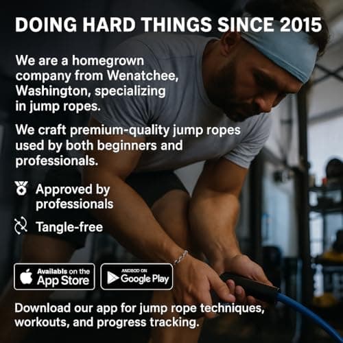 Elite Jumps Muay Thai 2.0 Weighted Jump Rope - Designed for High-Intensity Training, Muay Thai, & MMA Workouts - Heavy 1.3lb PVC Jump Ropes for Fitness 5