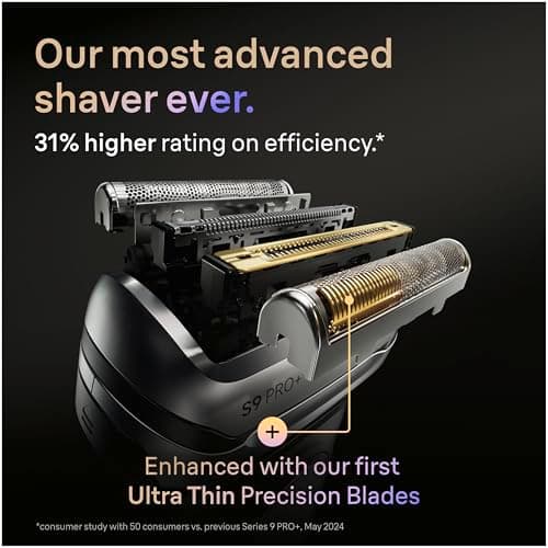 Series 9 Men's Electric Shaver Head ORIGINAL Replacement Blade, Silver 92S 6